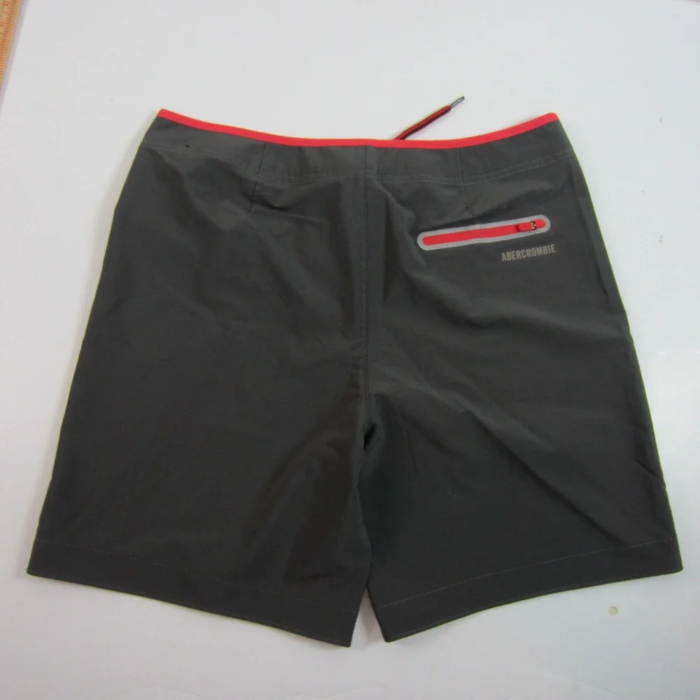 abercrombie men's board shorts gray xl